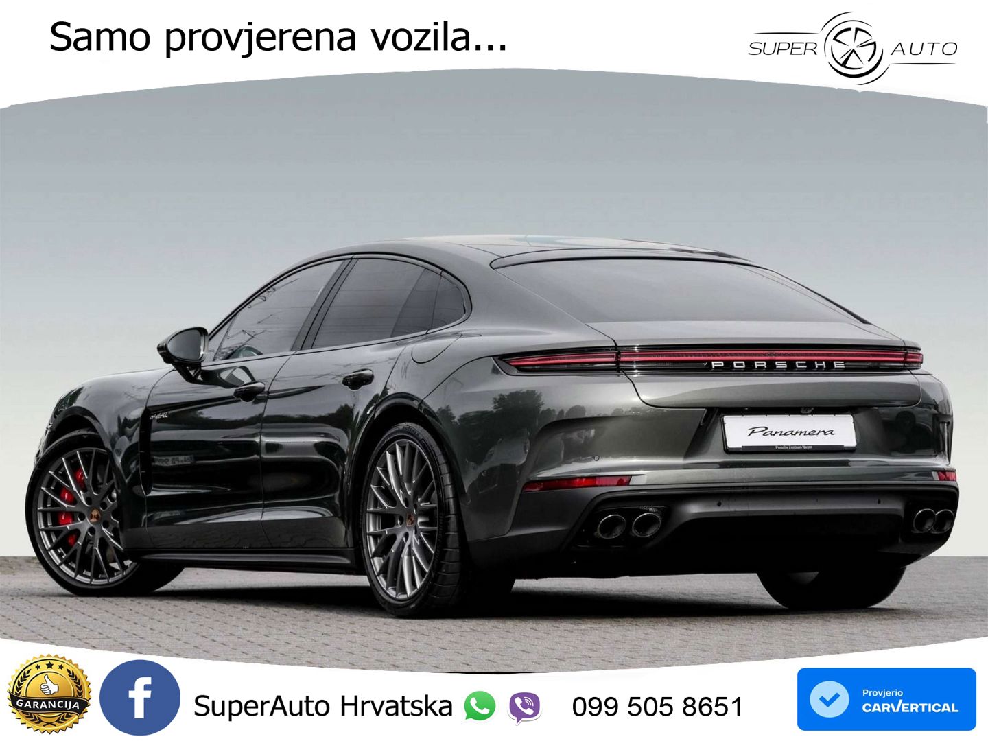 Porsche Panamera 4S 2.9 V6 (544 KS) E-Hybrid PDK ZRAČNI+ACC+GR SJED+KAM+PANO