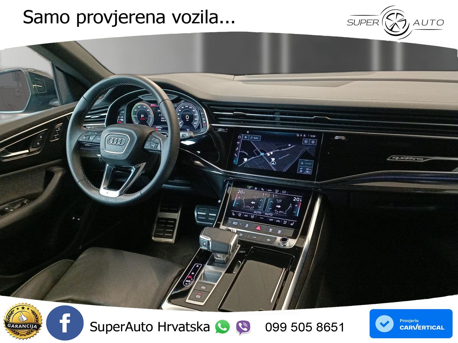 Audi Q8 55 TFSIe V6 (381 KS) quattro tiptronic 2x S line LED+GR SJED+ACC