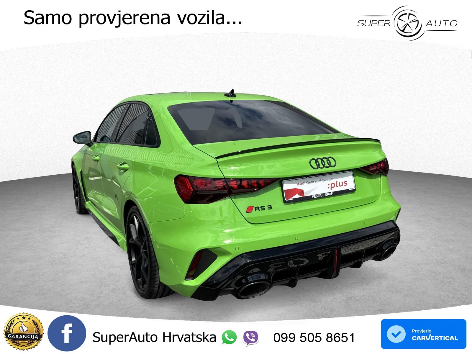 Audi RS3 Sedan 2.5 TFSI (400 KS) quattro S tronic LED+ACC