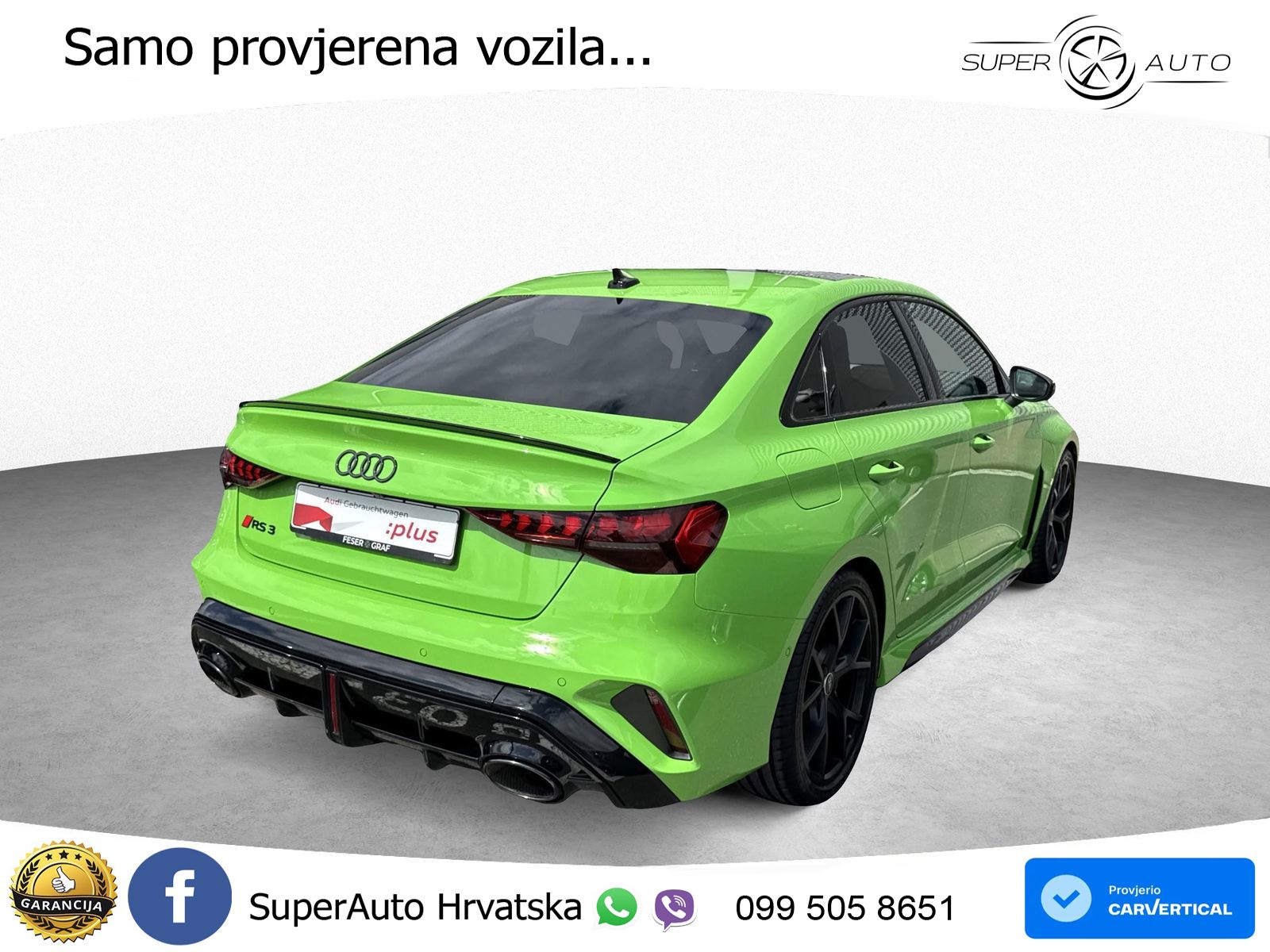 Audi RS3 Sedan 2.5 TFSI (400 KS) quattro S tronic LED+ACC