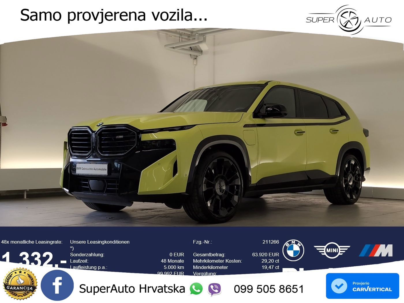 BMW XM 4.4 V8 (653 KS) xDrive Steptronic LED+GR SJED+ACC