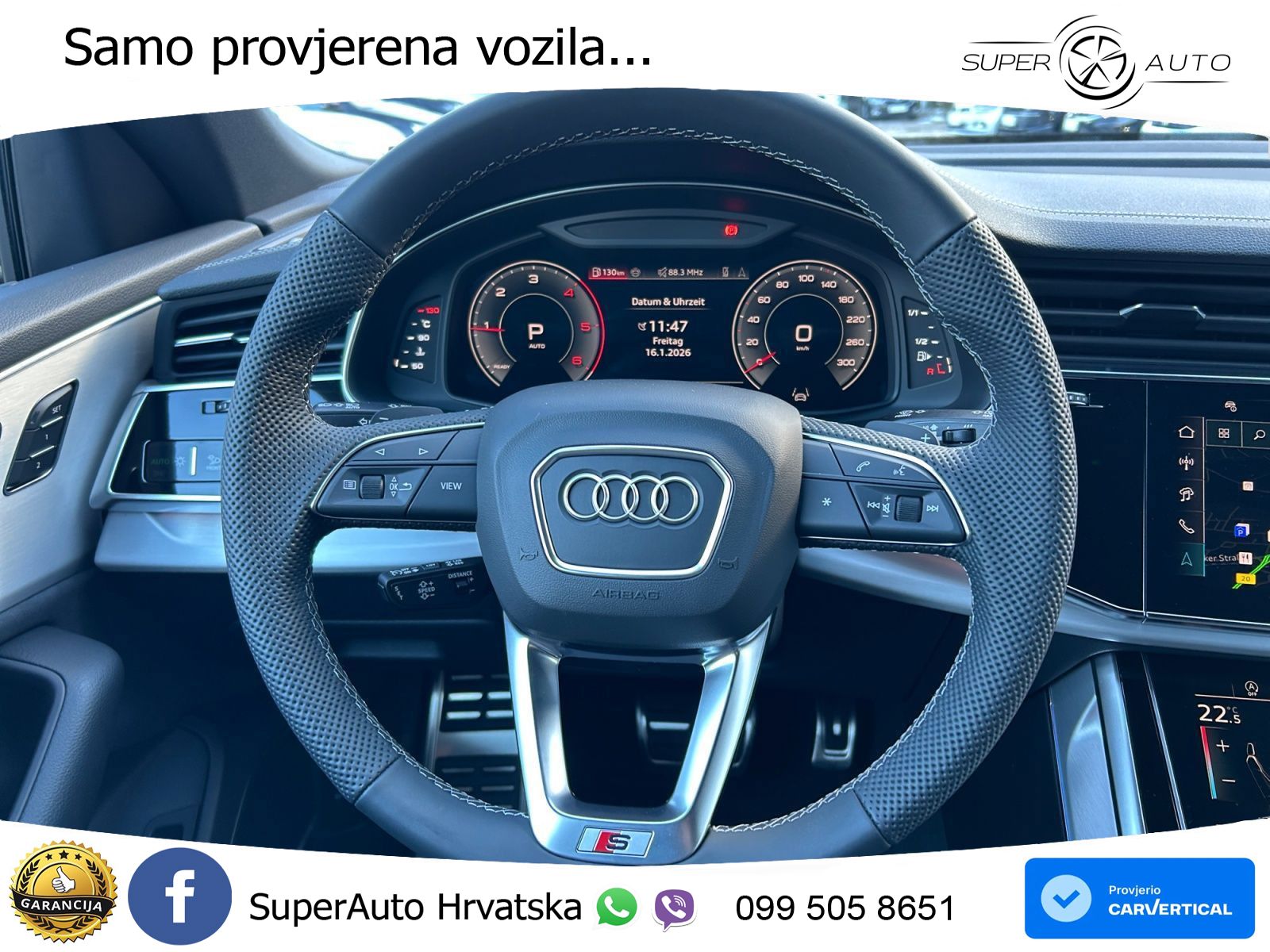 Audi Q8 50 TDI V6 (286 KS) quattro Tiptronic S line LED+GR SJED+ACC
