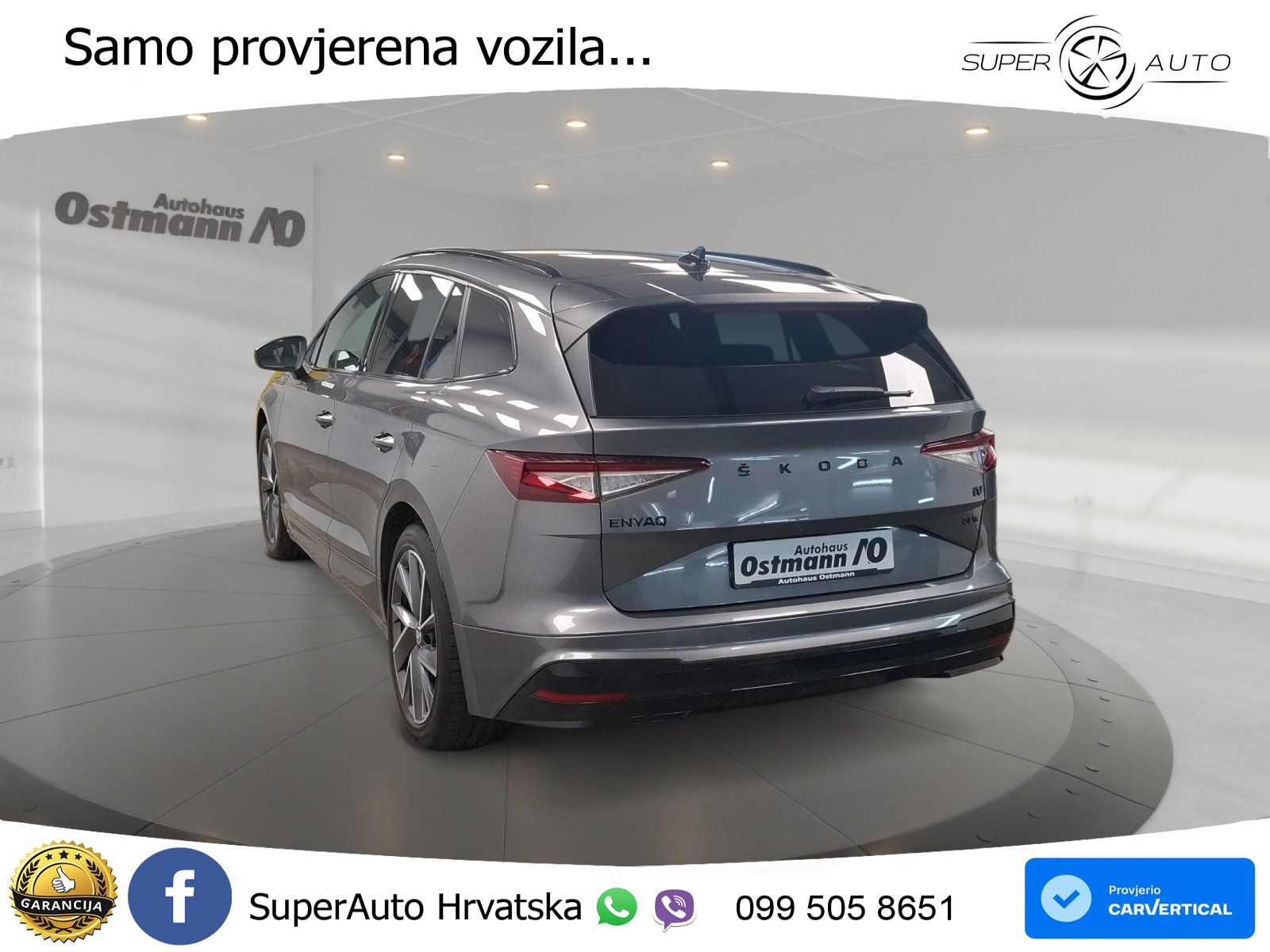 Škoda Enyaq iV 80x 82 kWh (265 KS) AWD SportLine LED+GR SJED+ACC