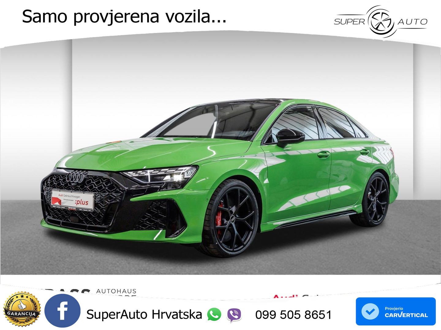 Audi RS3 Sedan 2.5 TFSI (400 KS) quattro S tronic LED+GR SJED+ACC