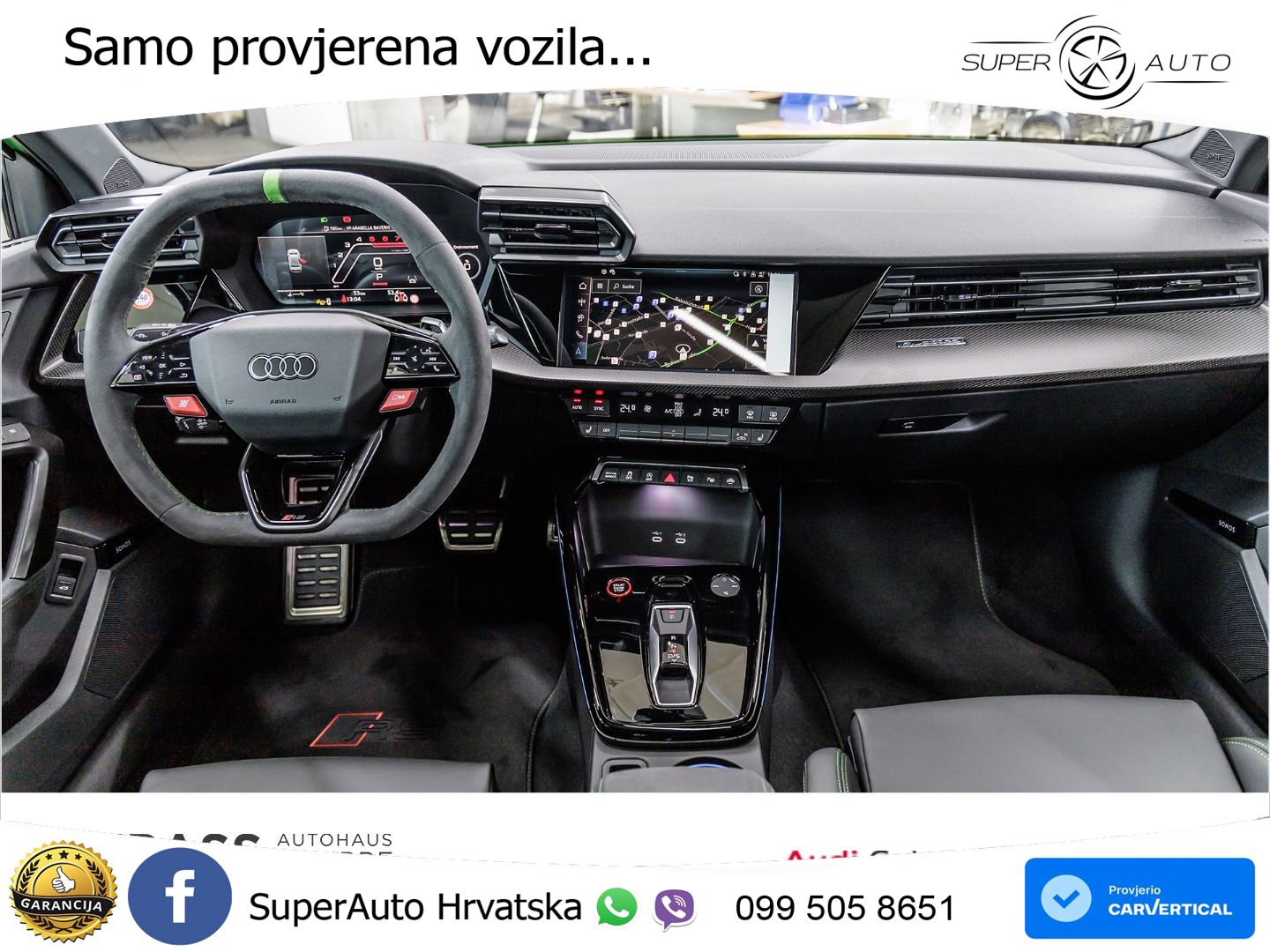 Audi RS3 Sedan 2.5 TFSI (400 KS) quattro S tronic LED+GR SJED+ACC