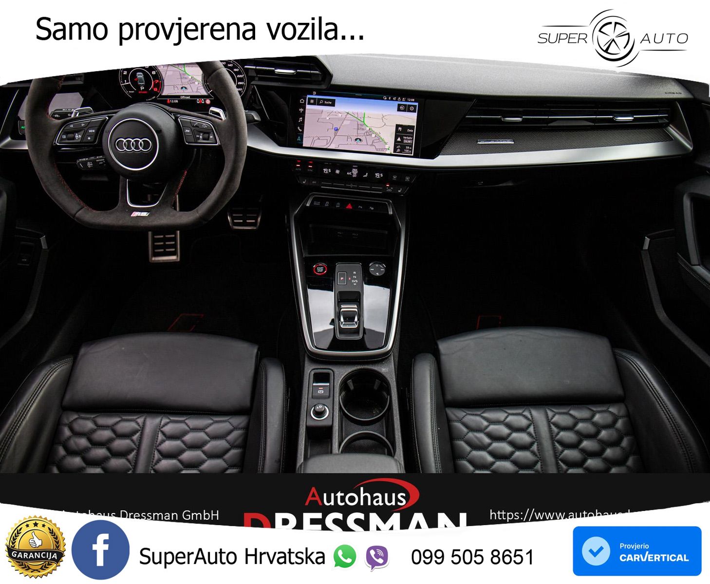 Audi RS3 Sedan 2.5 TFSI (400 KS) quattro S tronic LED+GR SJED+ACC