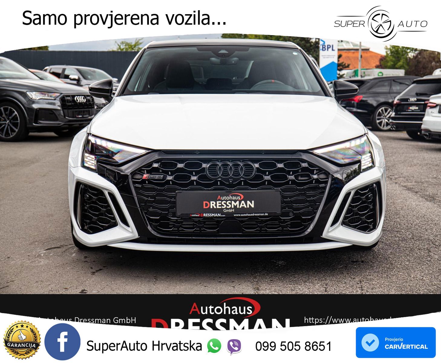 Audi RS3 Sedan 2.5 TFSI (400 KS) quattro S tronic LED+GR SJED+ACC