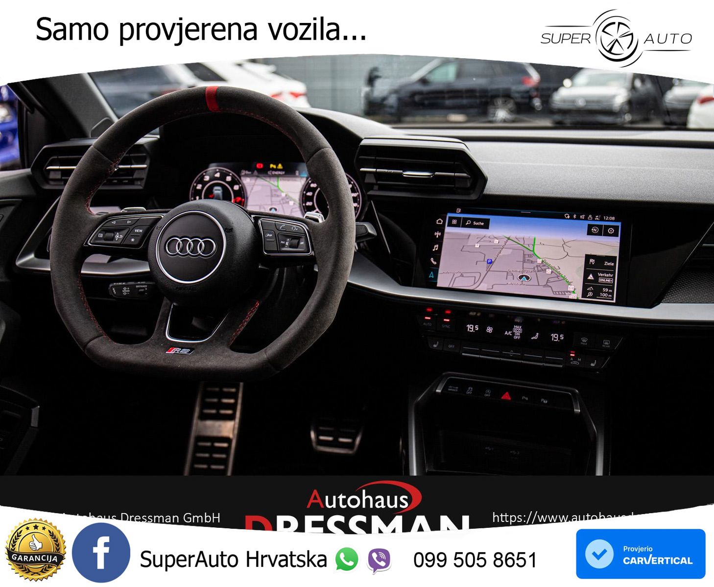 Audi RS3 Sedan 2.5 TFSI (400 KS) quattro S tronic LED+GR SJED+ACC