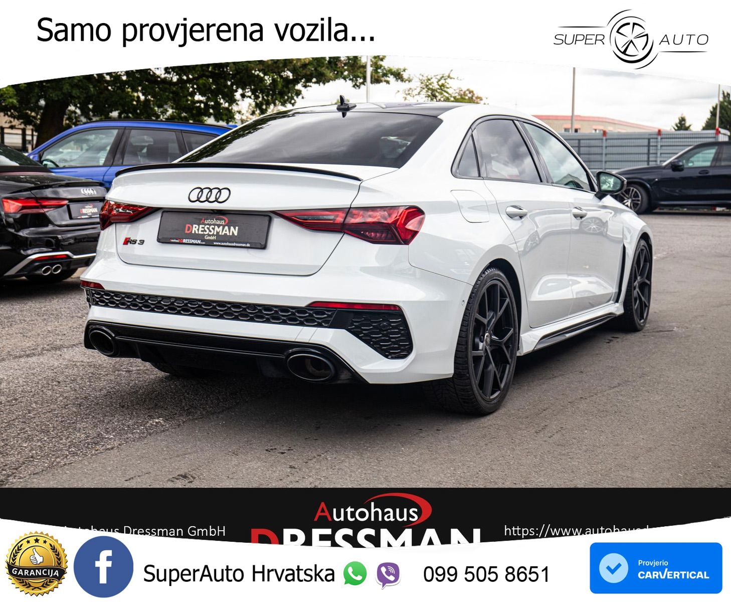 Audi RS3 Sedan 2.5 TFSI (400 KS) quattro S tronic LED+GR SJED+ACC