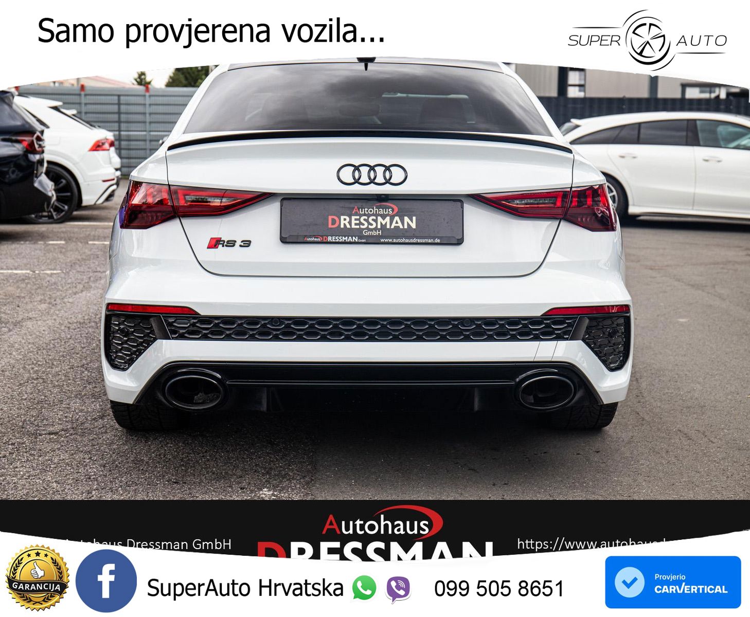 Audi RS3 Sedan 2.5 TFSI (400 KS) quattro S tronic LED+GR SJED+ACC