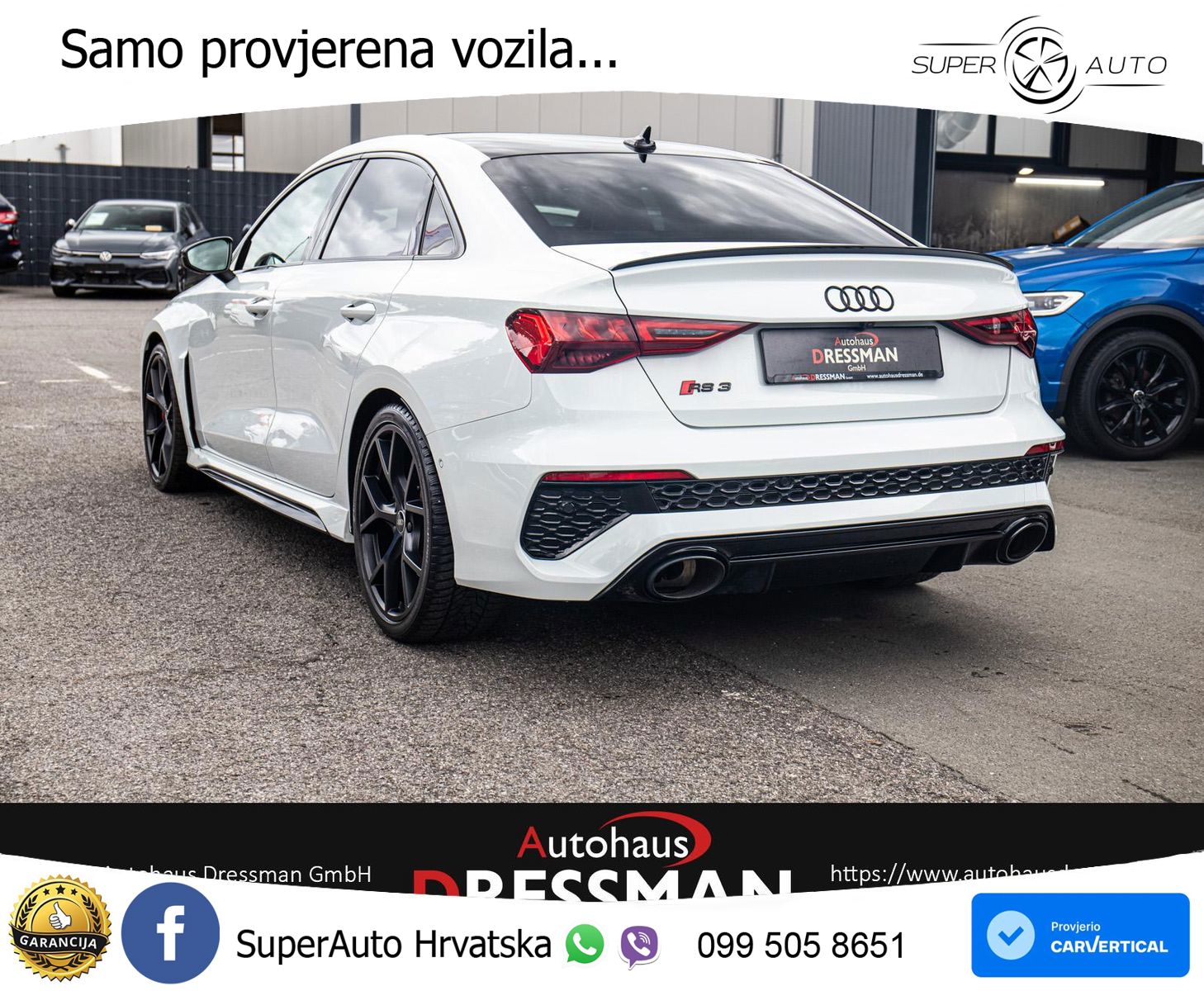 Audi RS3 Sedan 2.5 TFSI (400 KS) quattro S tronic LED+GR SJED+ACC