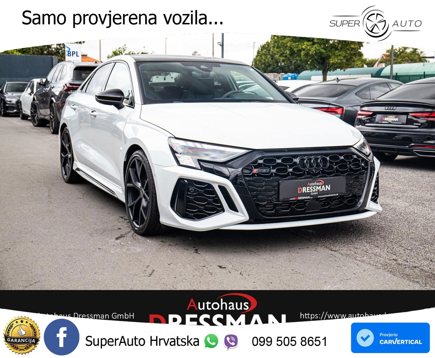 Audi RS3 Sedan 2.5 TFSI (400 KS) quattro S tronic LED+GR SJED+ACC