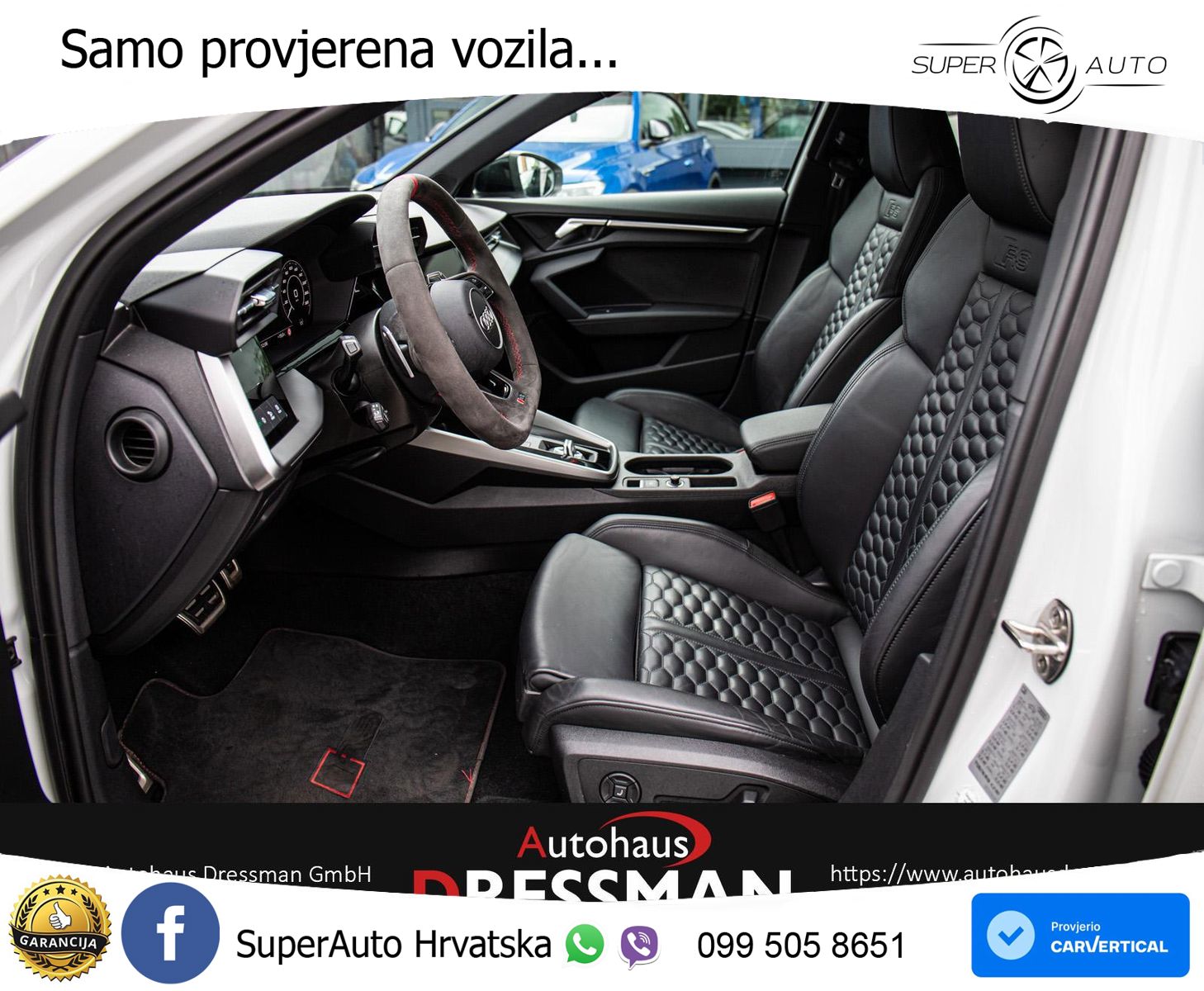 Audi RS3 Sedan 2.5 TFSI (400 KS) quattro S tronic LED+GR SJED+ACC