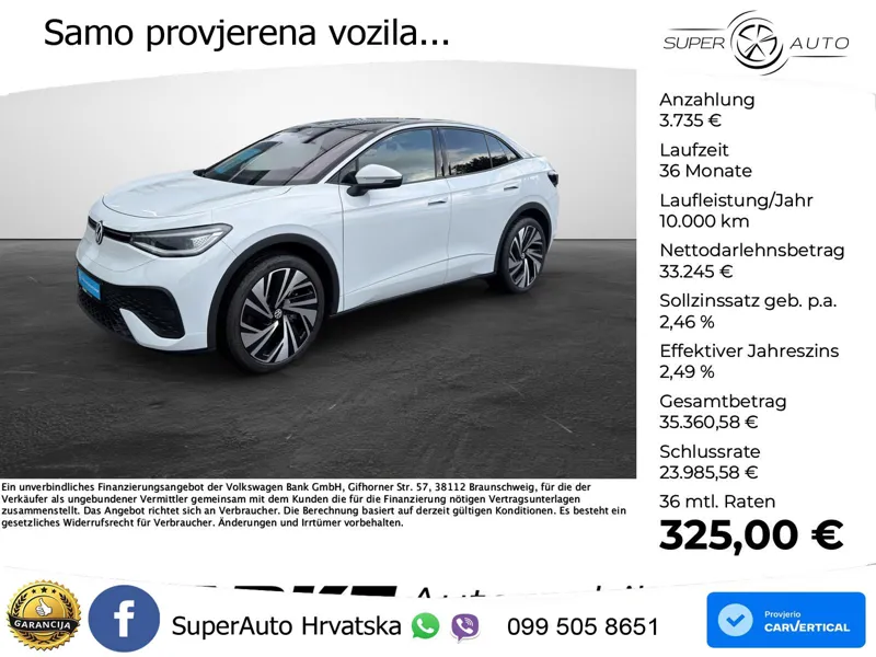 Volkswagen ID.5 Pro 82 kWh (286 KS) LED+GR SJED+ACC