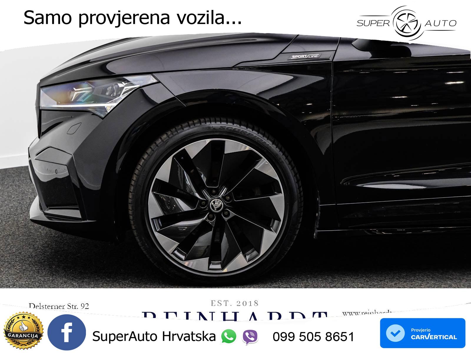 Škoda Enyaq iV 80x 82 kWh (265 KS) AWD SportLine LED+GR SJED+ACC