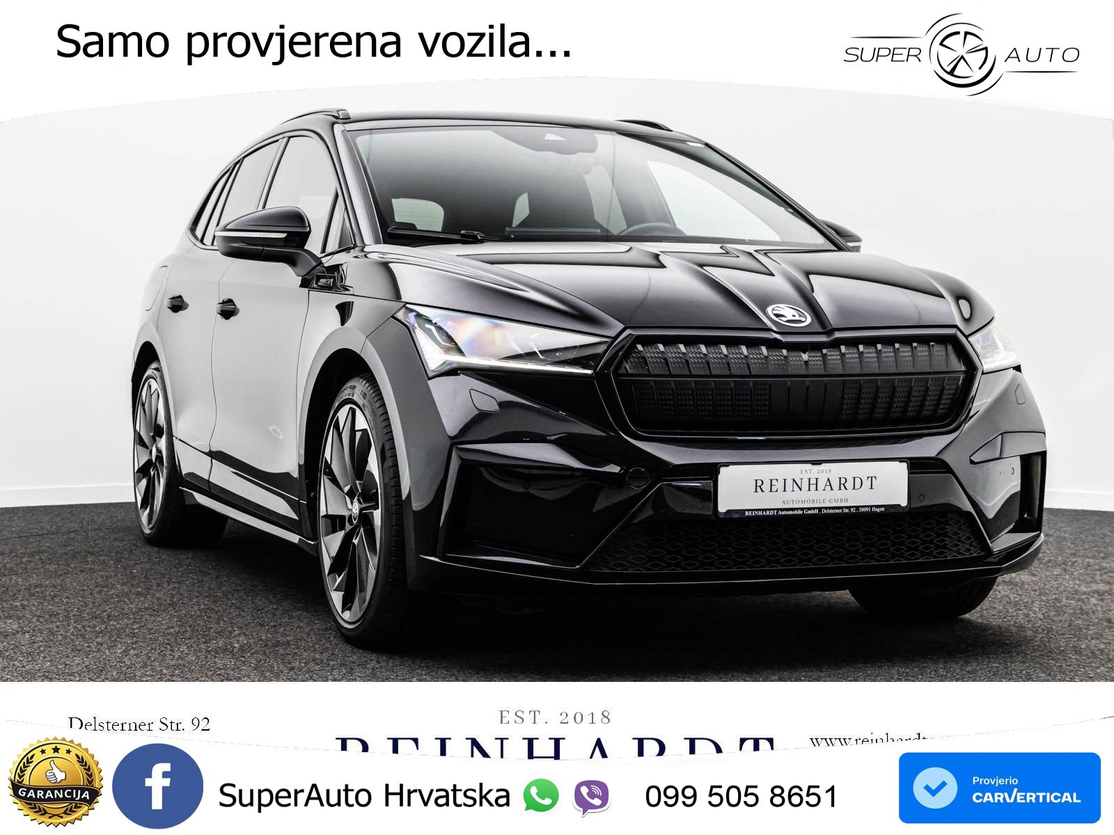 Škoda Enyaq iV 80x 82 kWh (265 KS) AWD SportLine LED+GR SJED+ACC