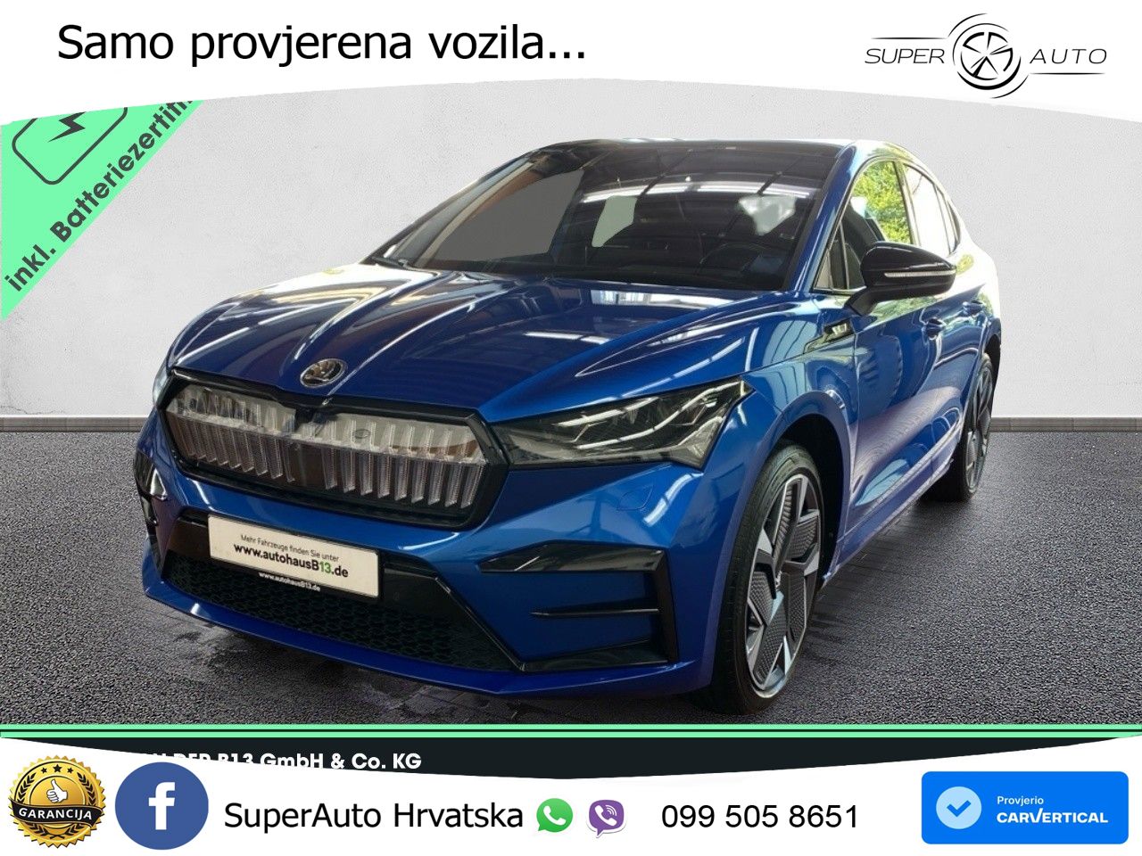 Škoda Enyaq Coupe iV RS 82 kWh (299 KS) AWD LED+GR SJED+ACC