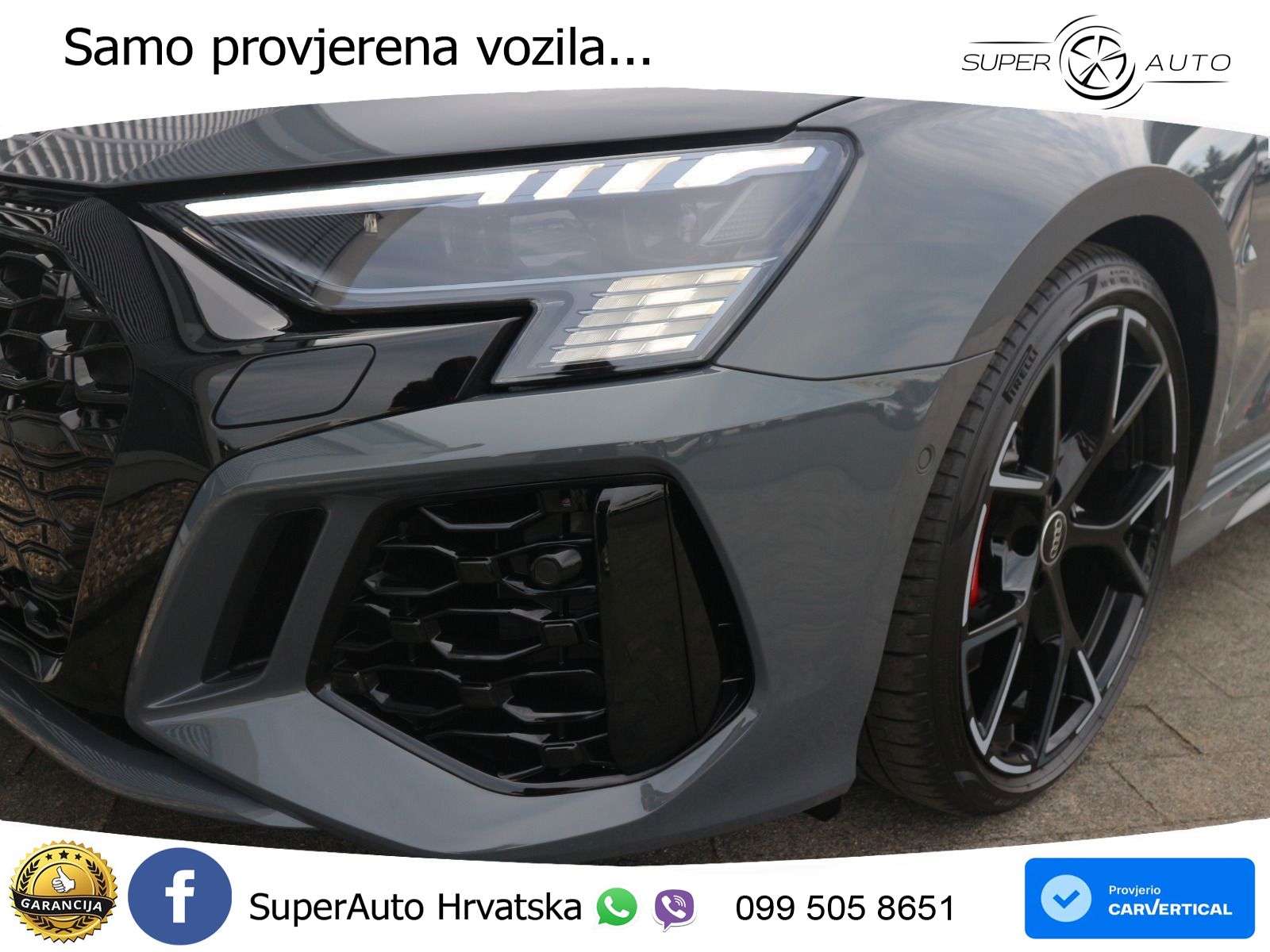 Audi RS3 Sportback 2.5 TFSI (400 KS) quattro S tronic LED+GR SJED+ACC