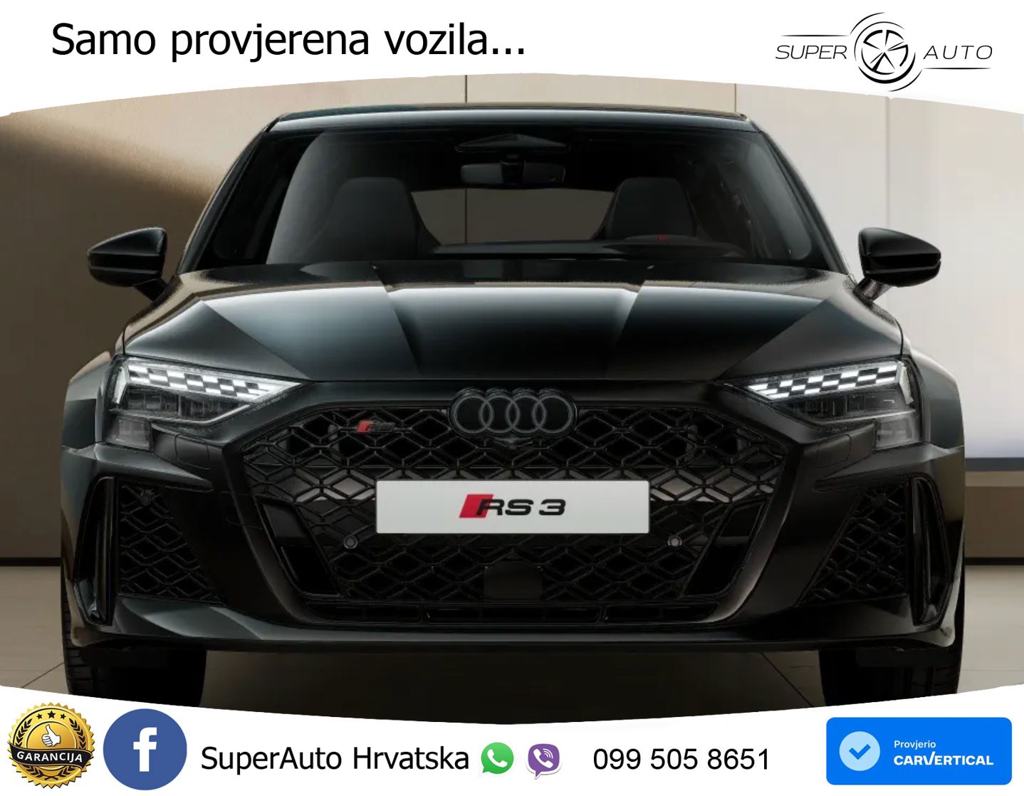 Audi RS3 Sedan 2.5 TFSI (400 KS) quattro S tronic LED+GR SJED+ACC