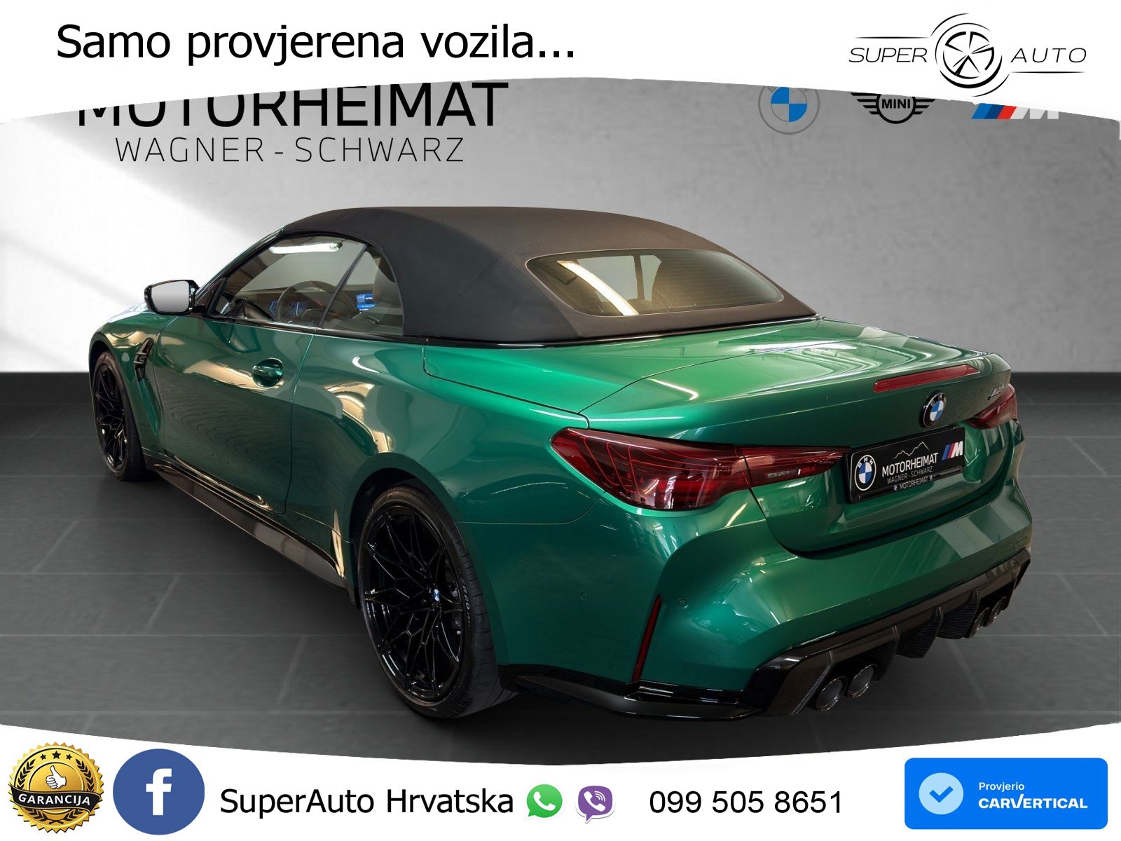 BMW M4 Convertible Competition 3.0 (530 KS) xDrive Steptronic LED+GR SJED+ACC