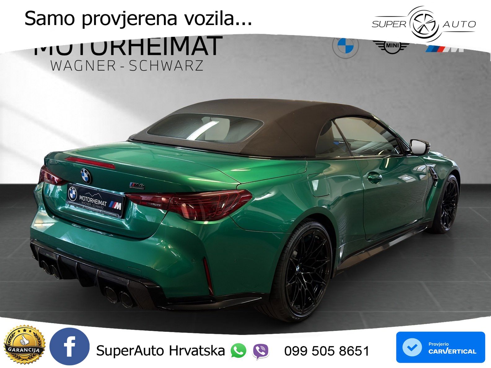 BMW M4 Convertible Competition 3.0 (530 KS) xDrive Steptronic LED+GR SJED+ACC