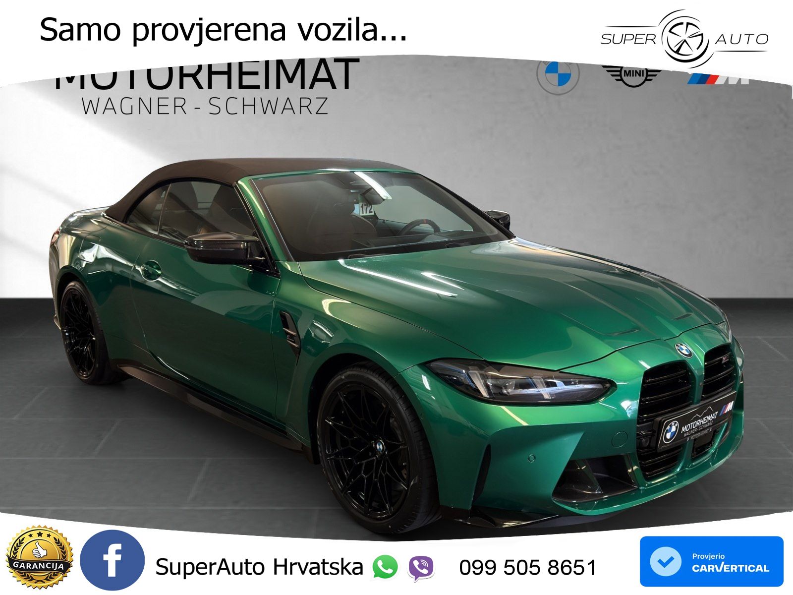 BMW M4 Convertible Competition 3.0 (530 KS) xDrive Steptronic LED+GR SJED+ACC