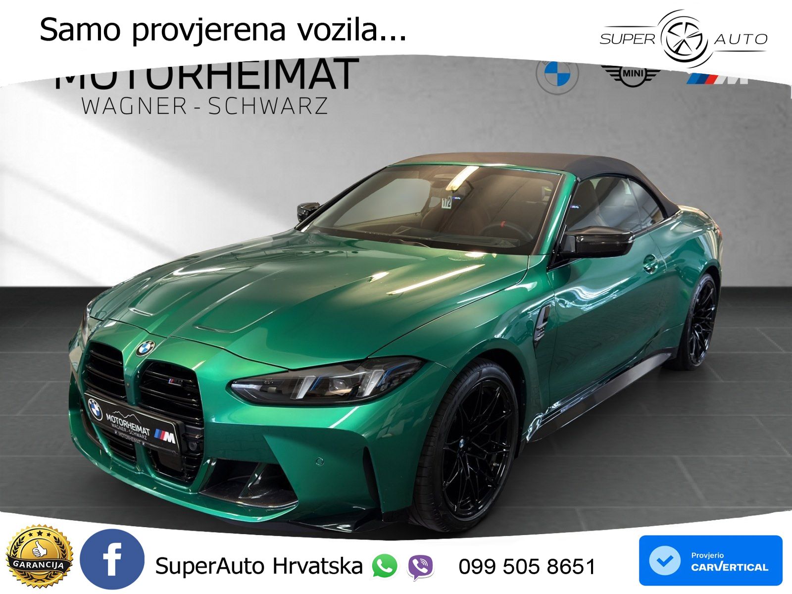 BMW M4 Convertible Competition 3.0 (530 KS) xDrive Steptronic LED+GR SJED+ACC