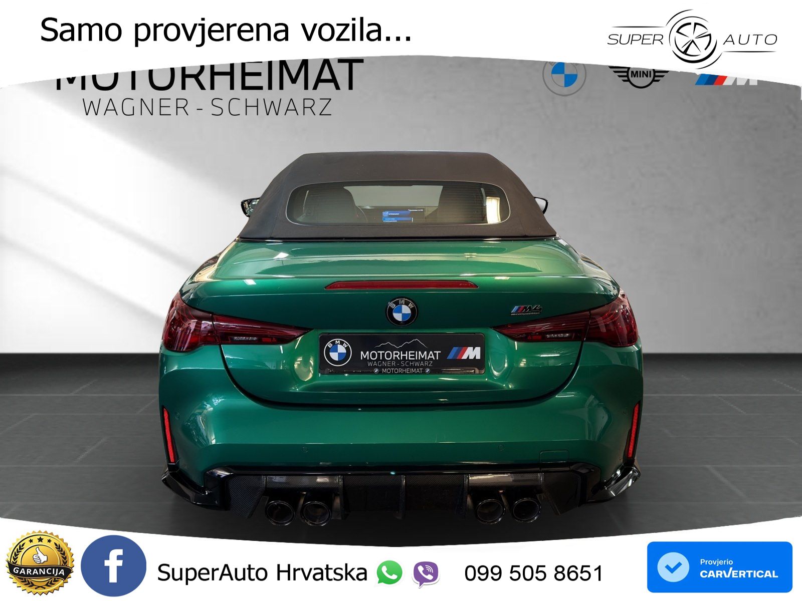BMW M4 Convertible Competition 3.0 (530 KS) xDrive Steptronic LED+GR SJED+ACC