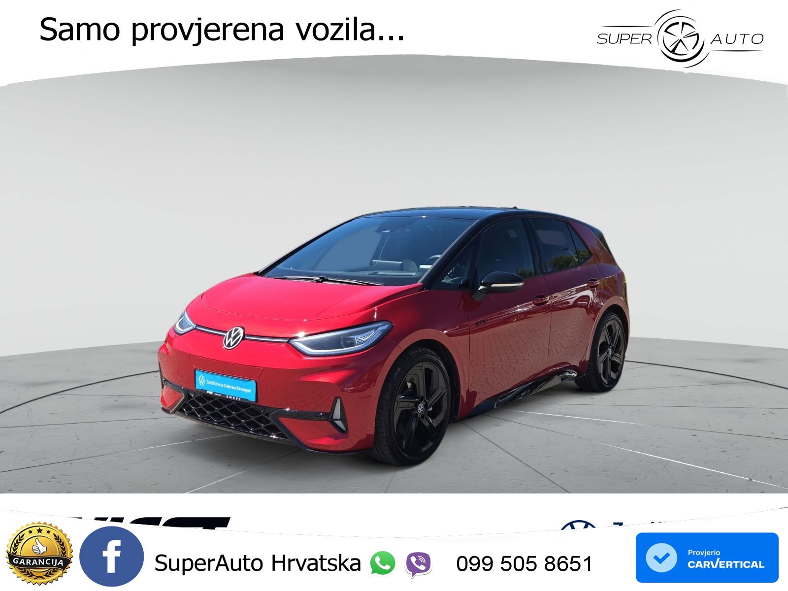 Volkswagen ID.3 GTX 84 kWh (286 KS)