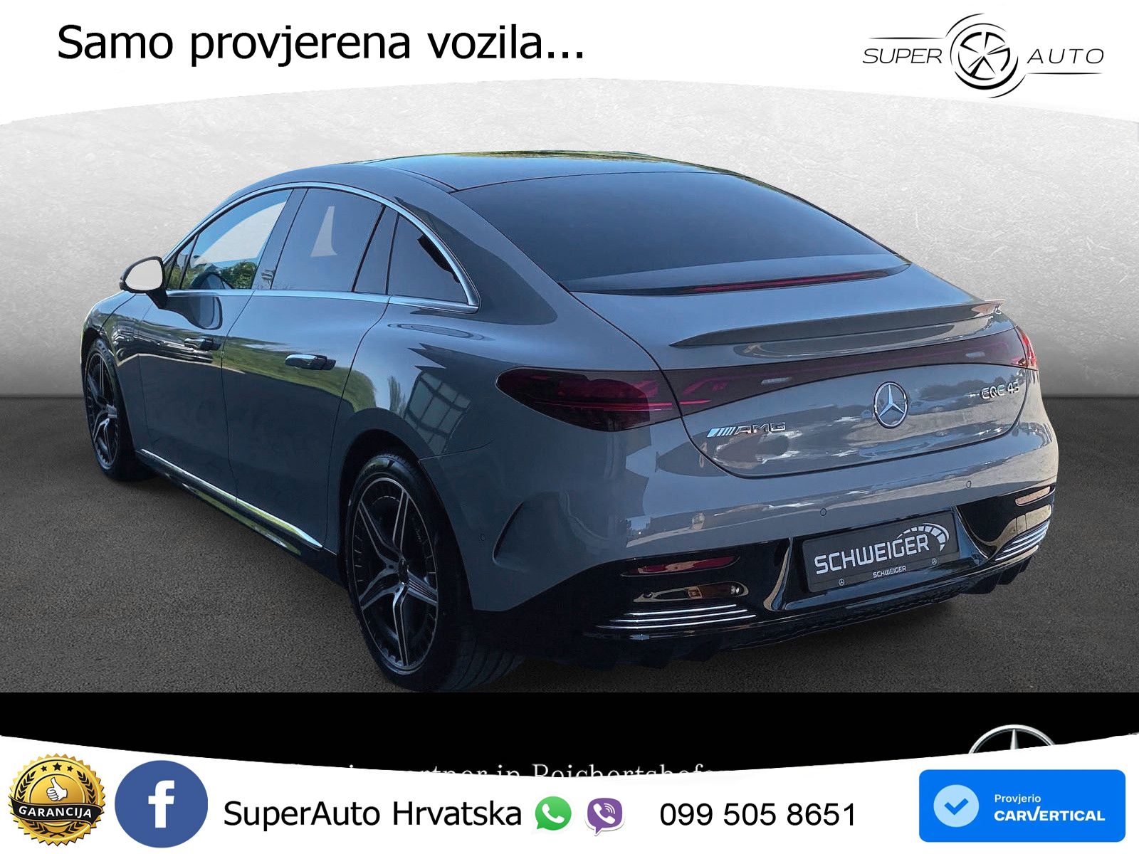 Mercedes EQE AMG 43 100 kWh (476 KS) 4MATIC ZRAČNI+ACC+GR SJED+360+PANO