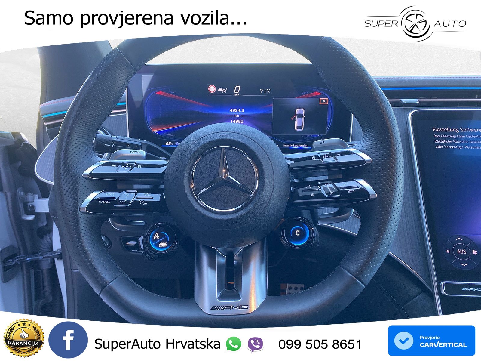 Mercedes EQE AMG 43 100 kWh (476 KS) 4MATIC ZRAČNI+ACC+GR SJED+360+PANO