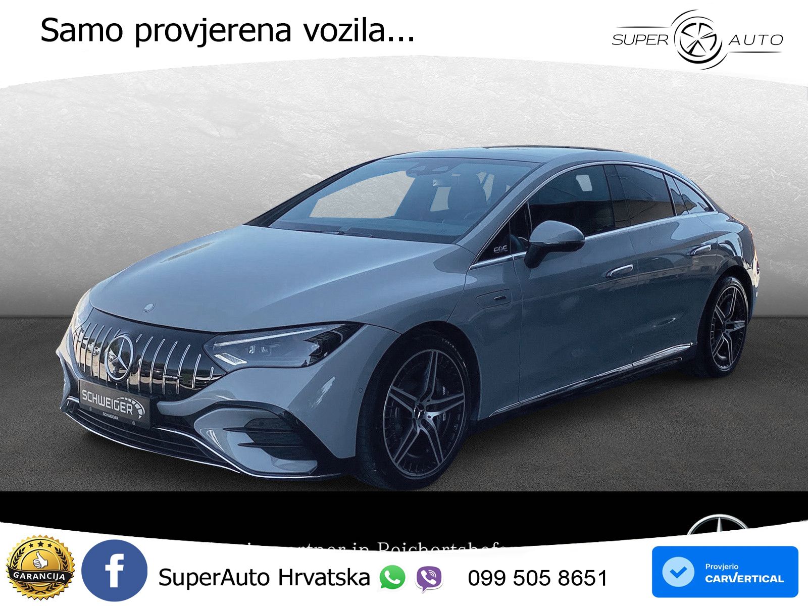 Mercedes EQE AMG 43 100 kWh (476 KS) 4MATIC ZRAČNI+ACC+GR SJED+360+PANO