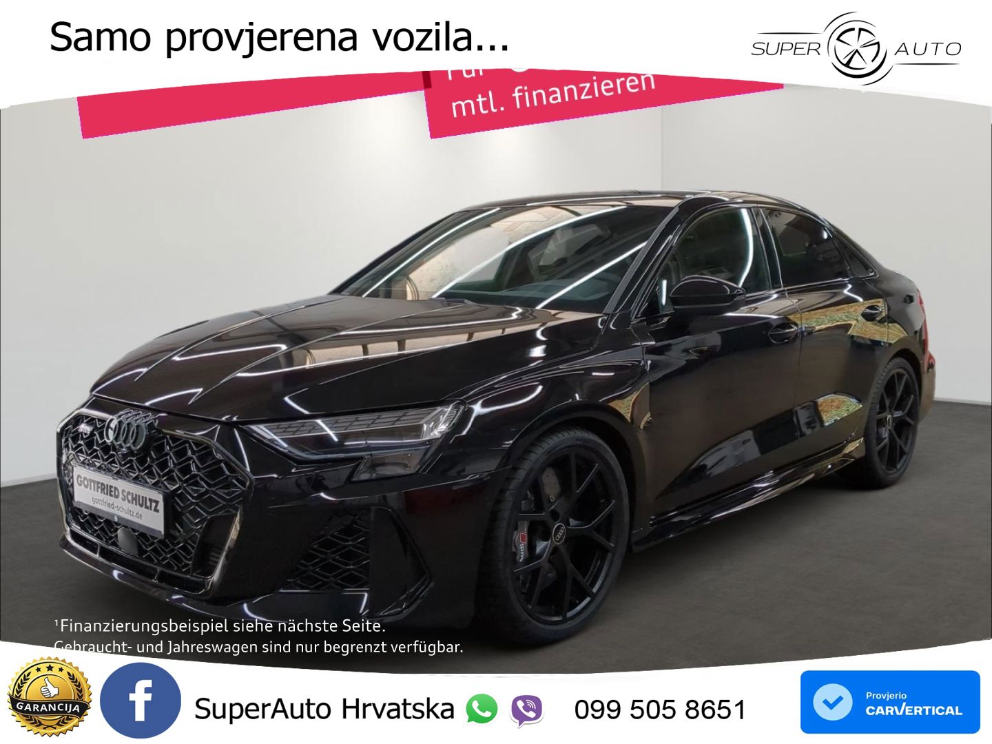 Audi RS3 Sedan 2.5 TFSI (400 KS) quattro S tronic LED+GR SJED+ACC