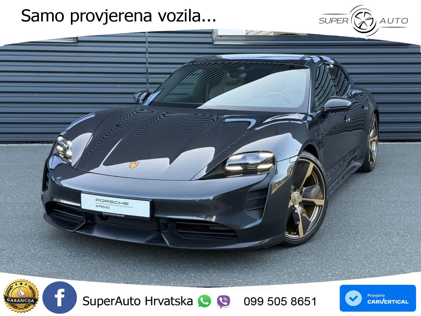 Porsche Taycan Sport Turismo 4S Performance Plus 93.4 kWh (571 KS)
