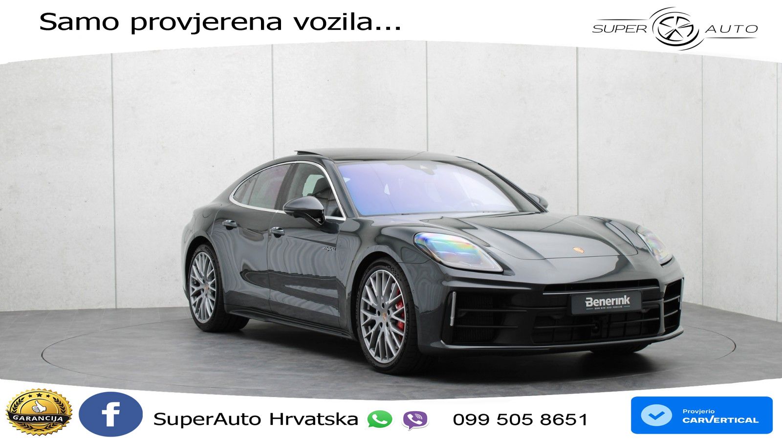 Porsche Panamera 4S 2.9 V6 (544 KS) E-Hybrid PDK ZRAČNI+ACC+GR SJED+KAM+PANO