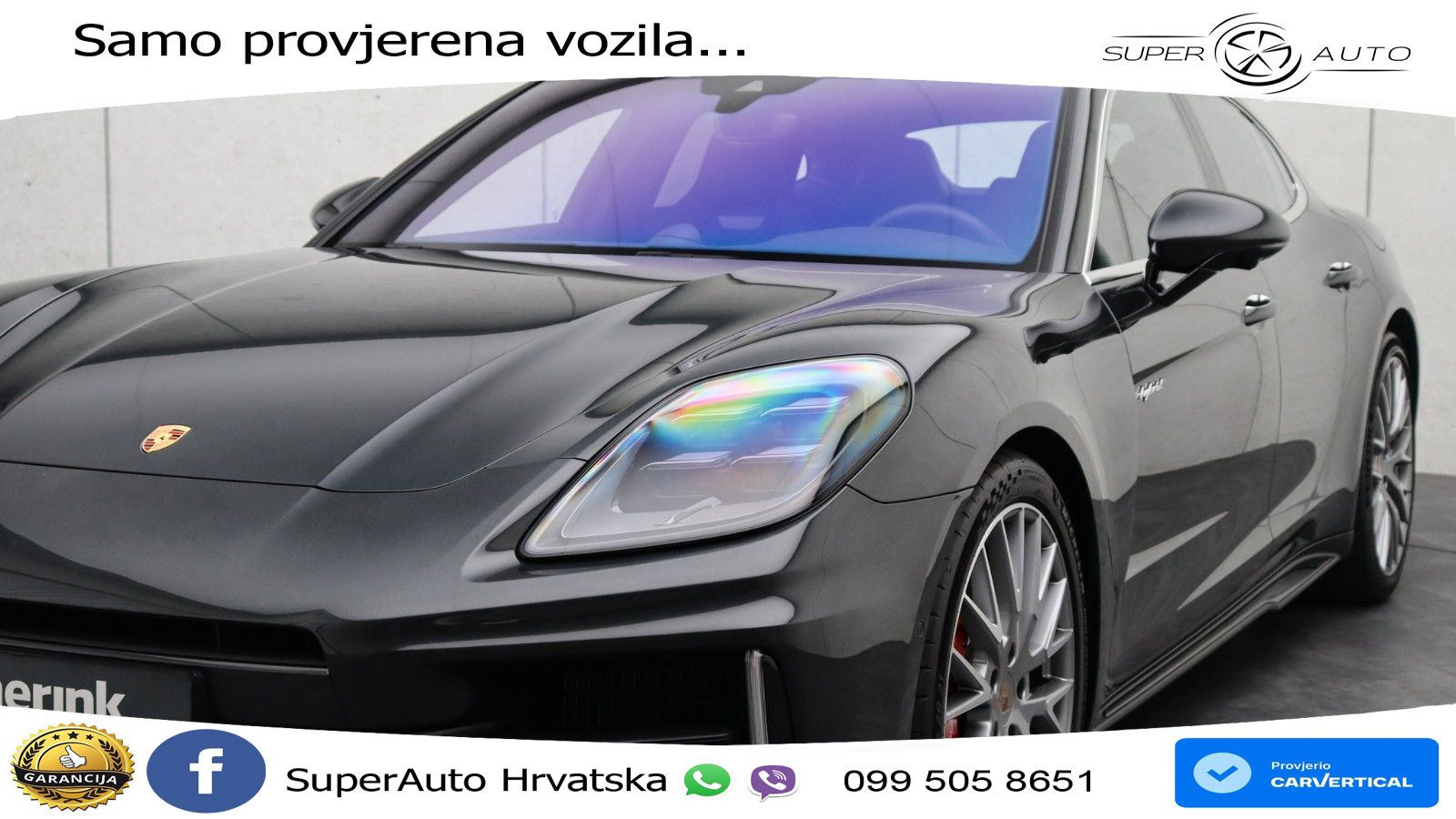 Porsche Panamera 4S 2.9 V6 (544 KS) E-Hybrid PDK ZRAČNI+ACC+GR SJED+KAM+PANO