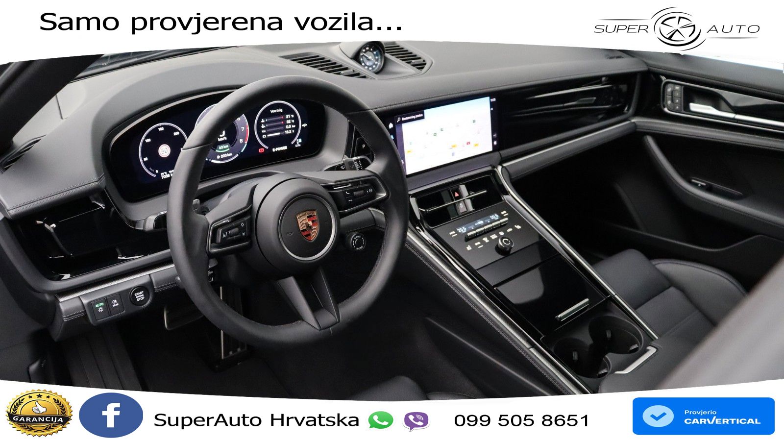 Porsche Panamera 4S 2.9 V6 (544 KS) E-Hybrid PDK ZRAČNI+ACC+GR SJED+KAM+PANO