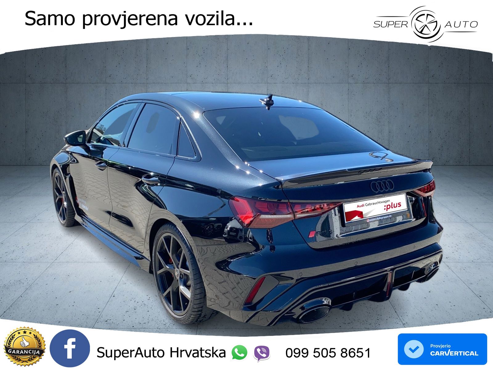 Audi RS3 Sedan 2.5 TFSI (400 KS) quattro S tronic LED+GR SJED+ACC