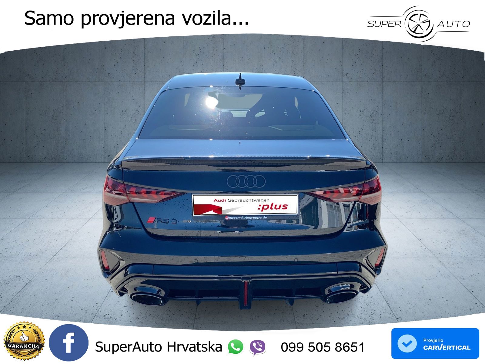 Audi RS3 Sedan 2.5 TFSI (400 KS) quattro S tronic LED+GR SJED+ACC