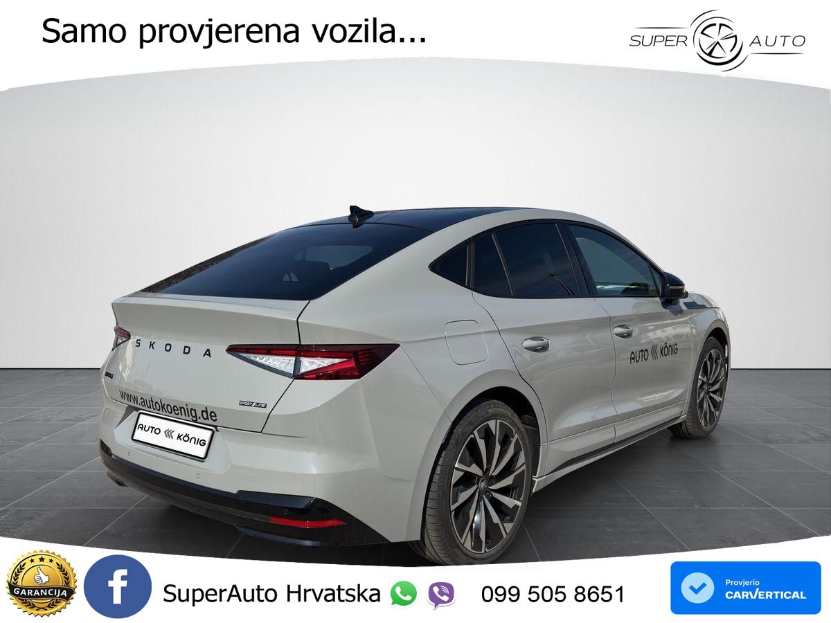 Škoda Enyaq Coupe iV 85 82 kWh (286 KS) SportLine LED+GR SJED+ACC