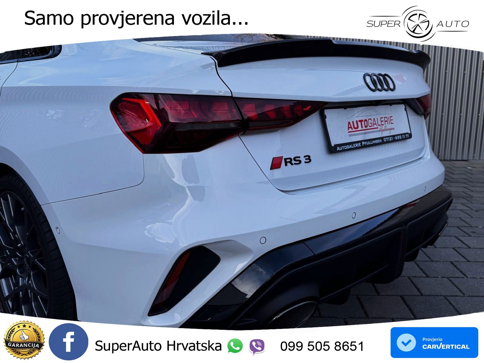 Audi RS3 Sedan 2.5 TFSI (400 KS) quattro S tronic LED+GR SJED+ACC