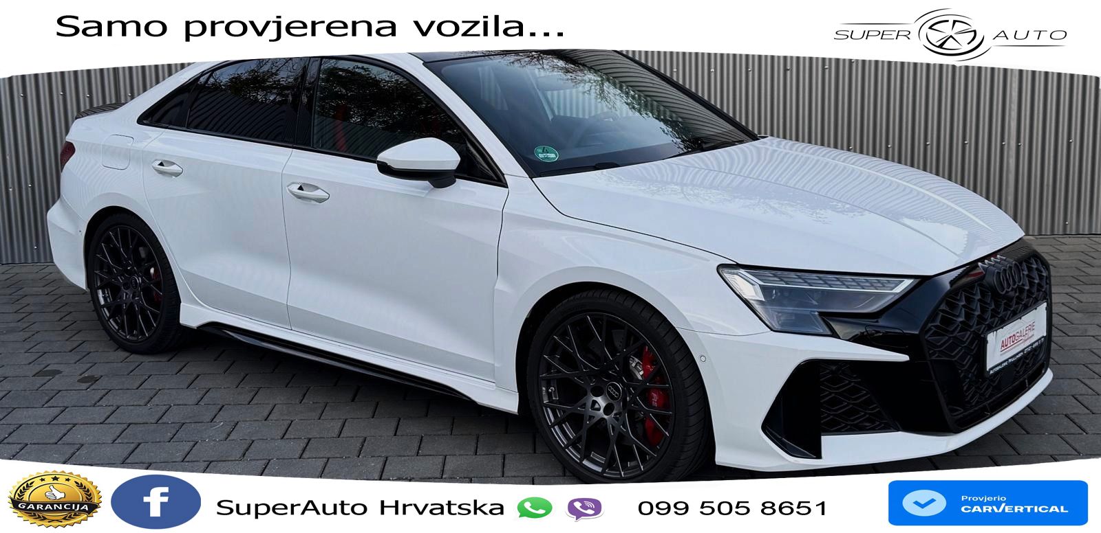 Audi RS3 Sedan 2.5 TFSI (400 KS) quattro S tronic LED+GR SJED+ACC