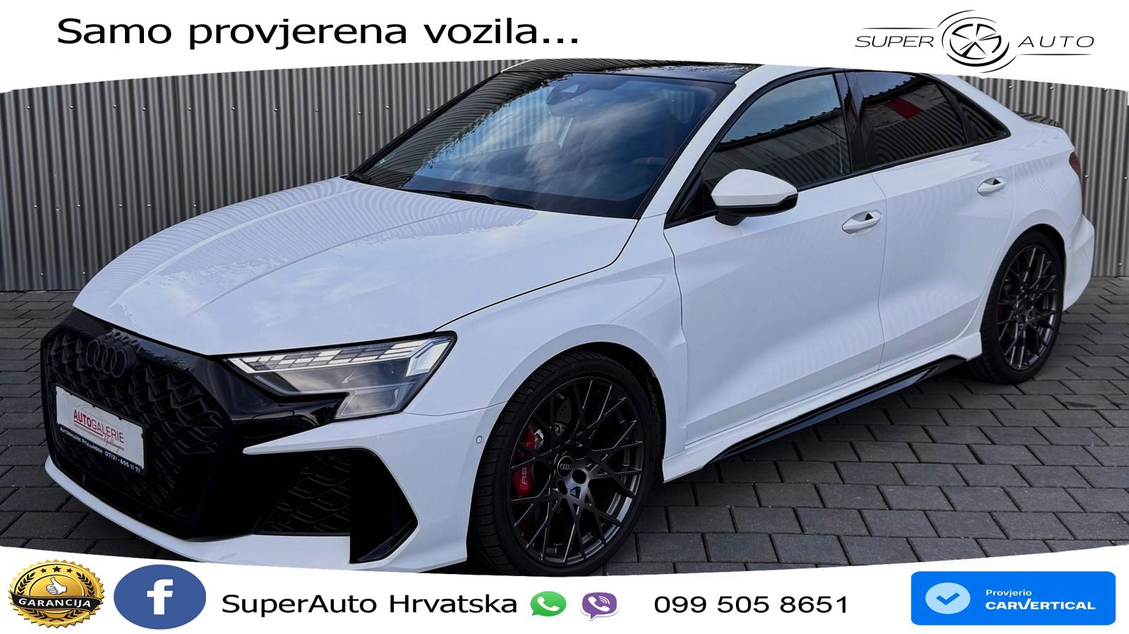Audi RS3 Sedan 2.5 TFSI (400 KS) quattro S tronic LED+GR SJED+ACC