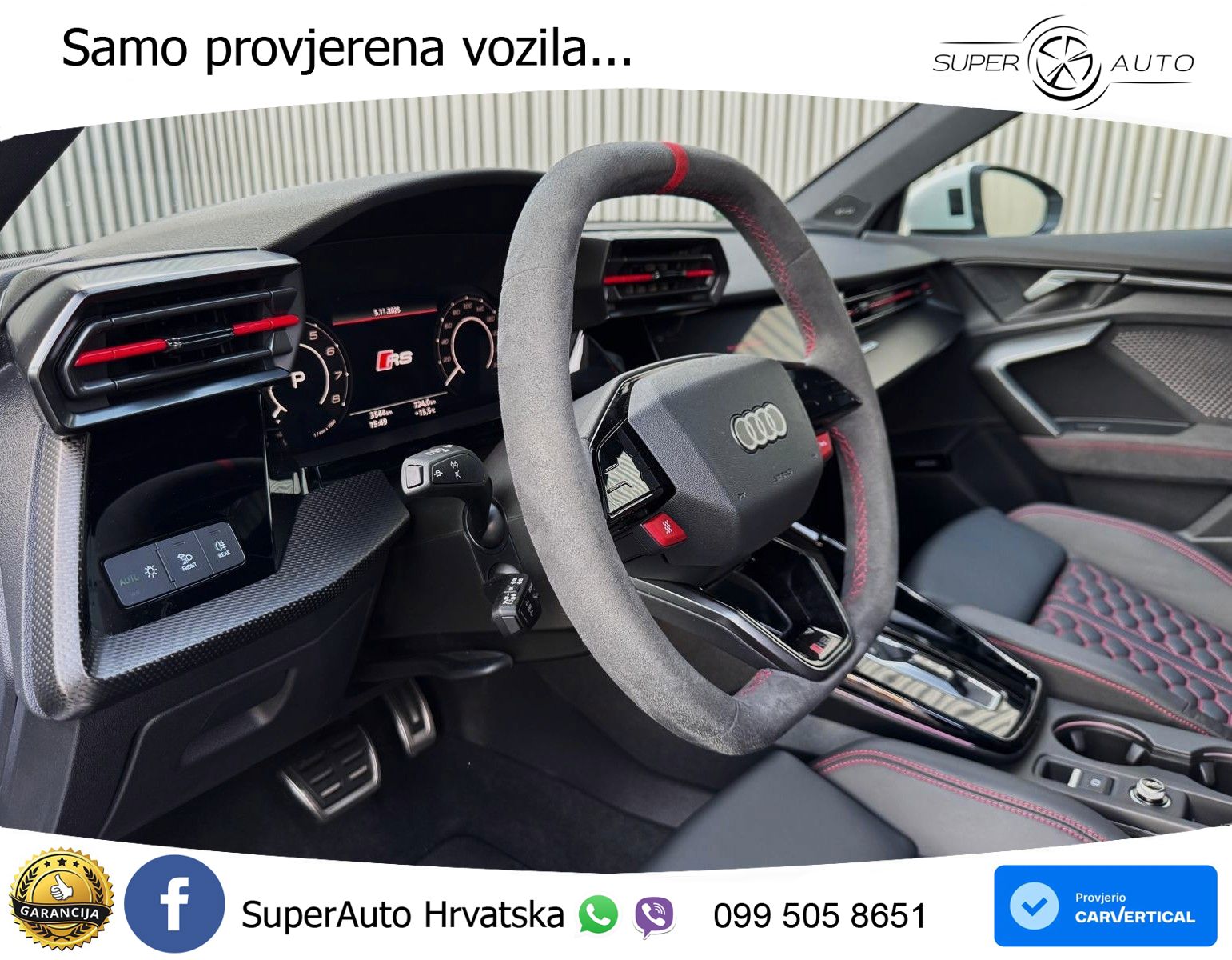 Audi RS3 Sedan 2.5 TFSI (400 KS) quattro S tronic LED+GR SJED+ACC
