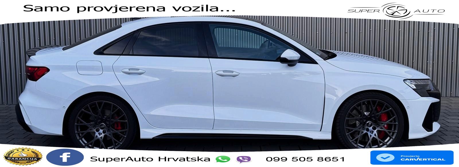 Audi RS3 Sedan 2.5 TFSI (400 KS) quattro S tronic LED+GR SJED+ACC