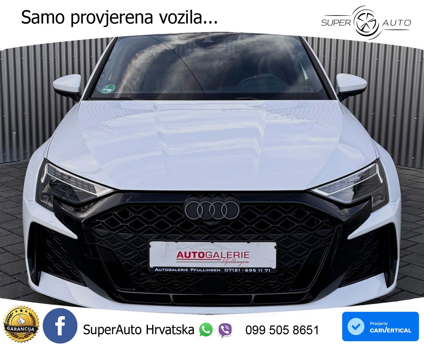 Audi RS3 Sedan 2.5 TFSI (400 KS) quattro S tronic LED+GR SJED+ACC