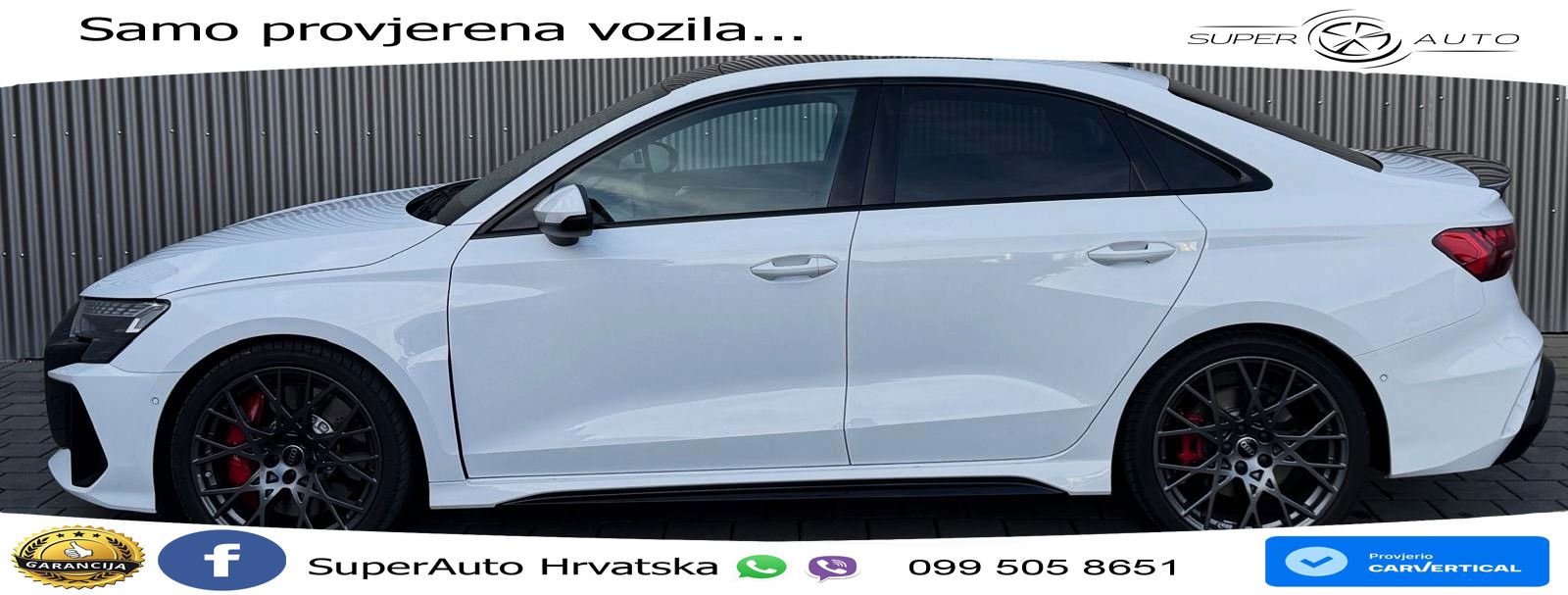 Audi RS3 Sedan 2.5 TFSI (400 KS) quattro S tronic LED+GR SJED+ACC