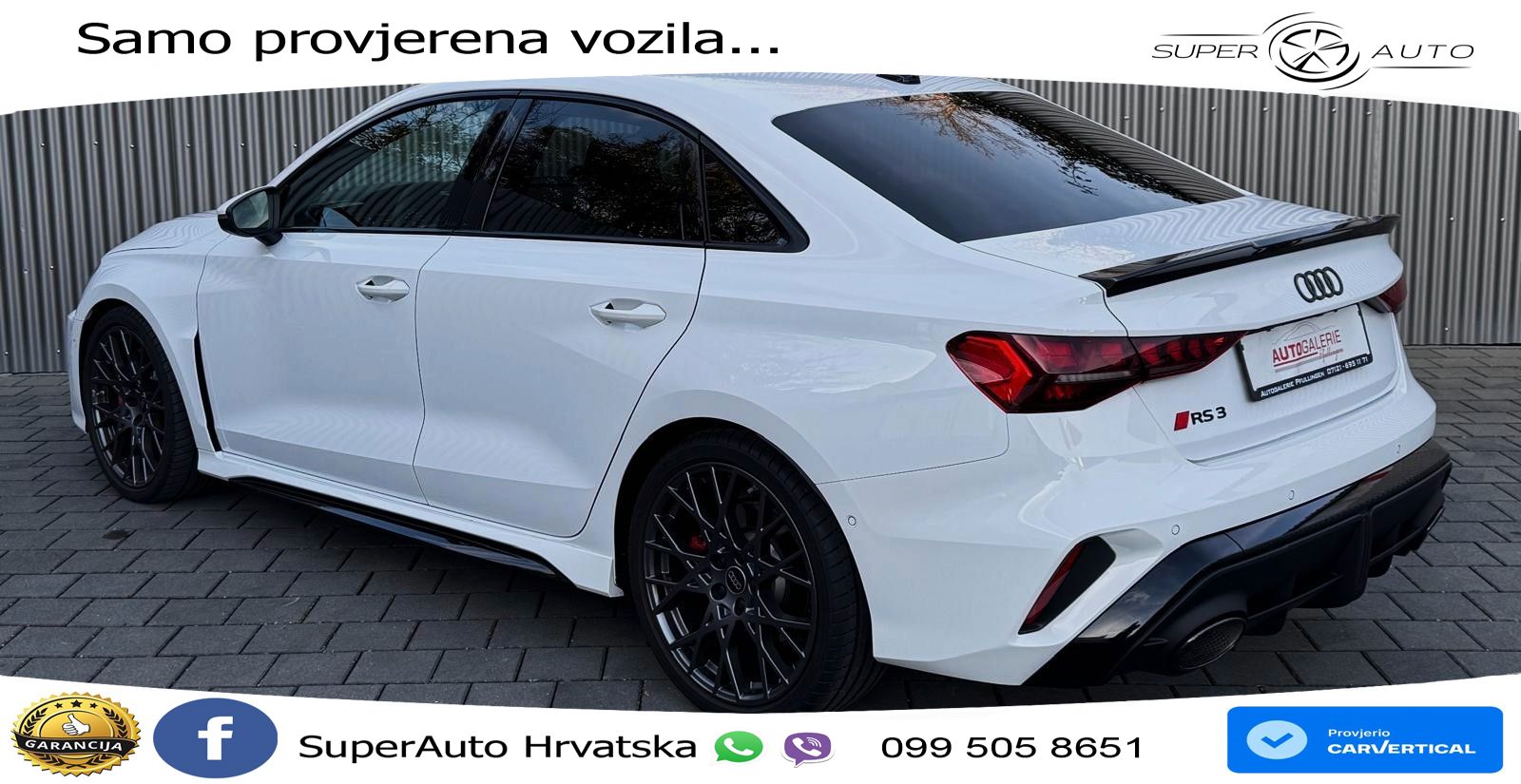 Audi RS3 Sedan 2.5 TFSI (400 KS) quattro S tronic LED+GR SJED+ACC