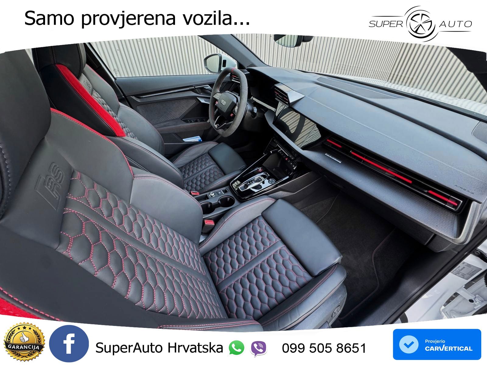 Audi RS3 Sedan 2.5 TFSI (400 KS) quattro S tronic LED+GR SJED+ACC
