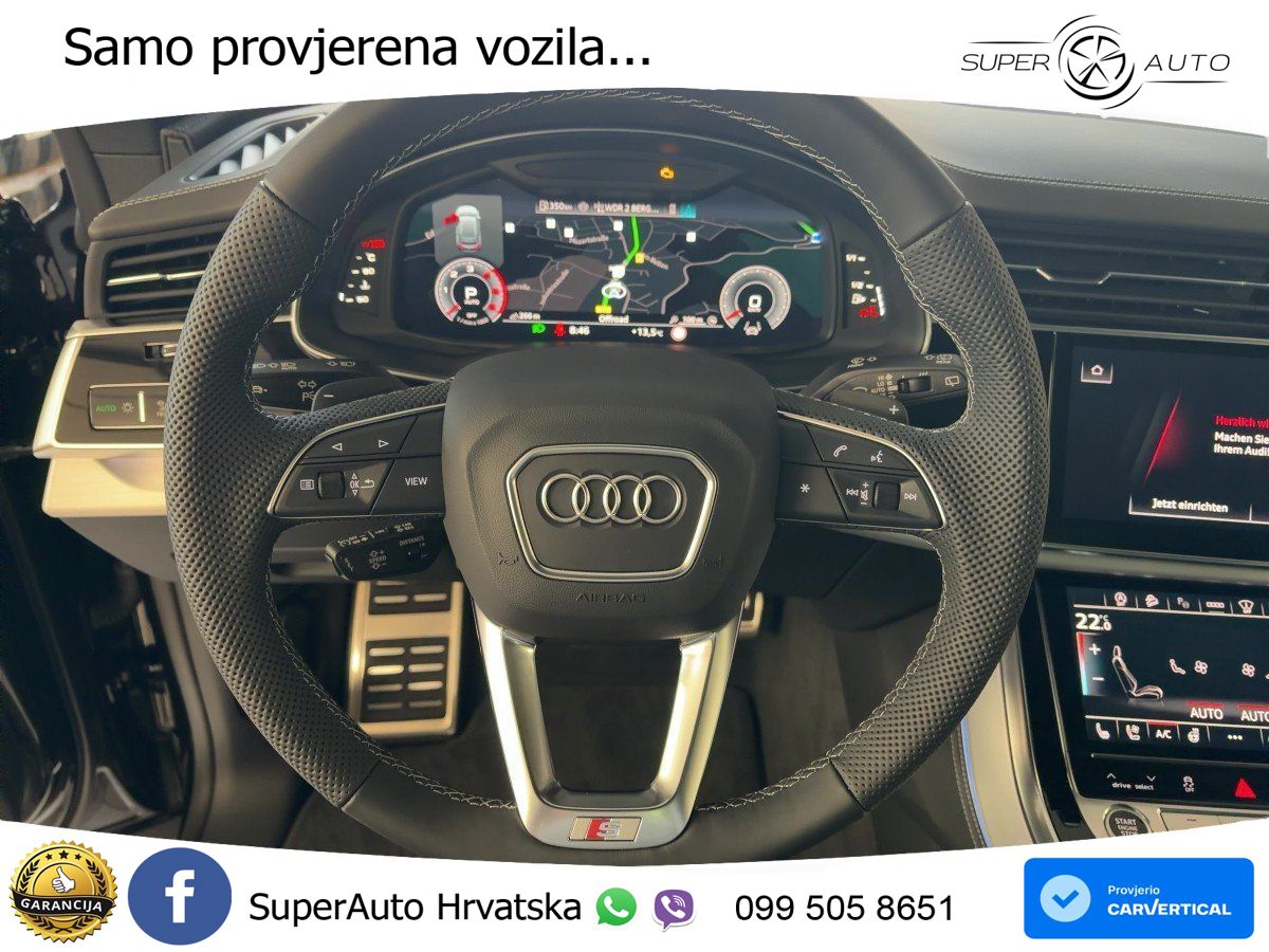 Audi Q8 50 TDI V6 (286 KS) quattro Tiptronic S line LED+GR SJED+ACC